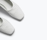 JAYLA - White Closed Woven Calf, [product-type] - FREDA SALVADOR Power Shoes for Power Women
