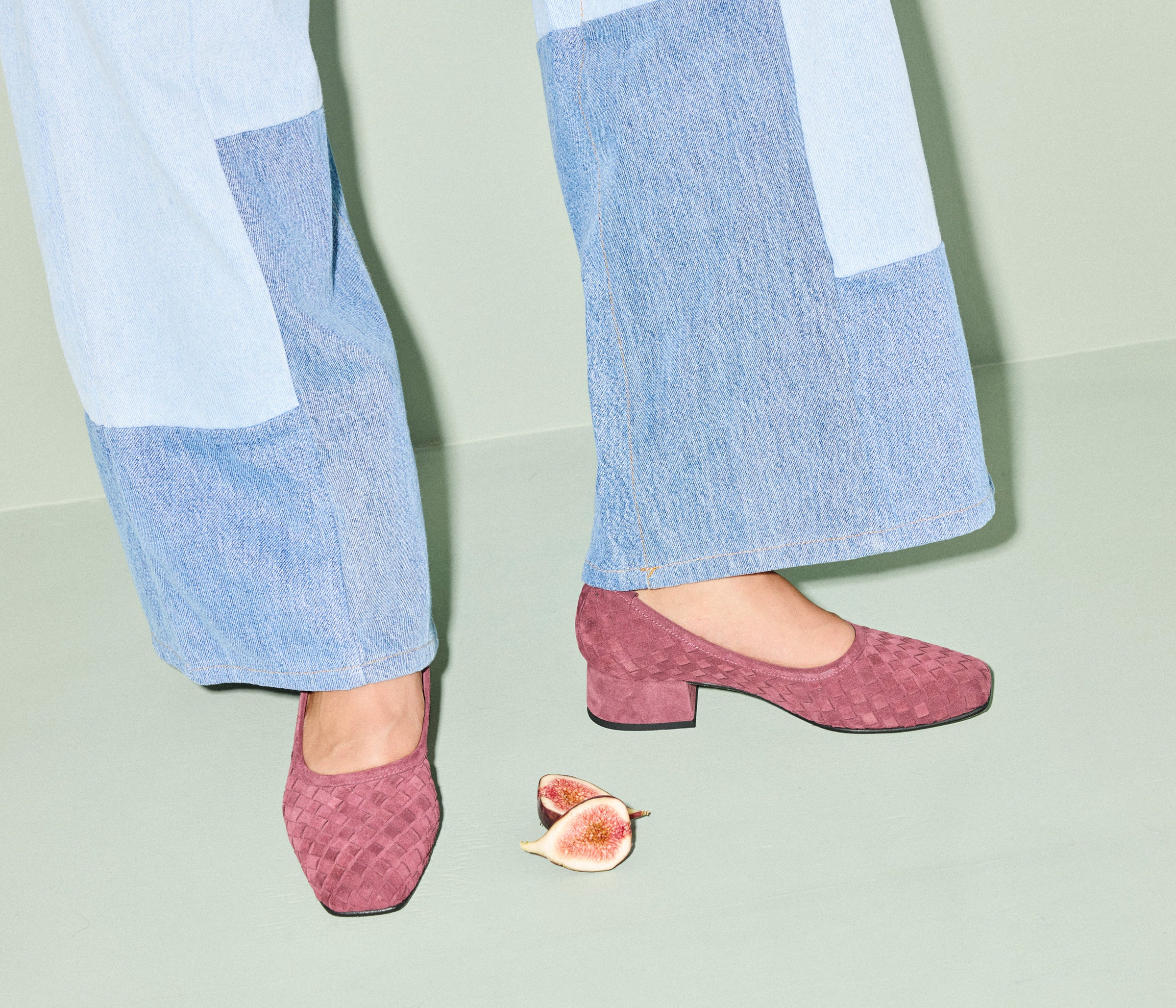 JAYLA WOVEN BALLET HEEL, [product-type] - FREDA SALVADOR Power Shoes for Power Women