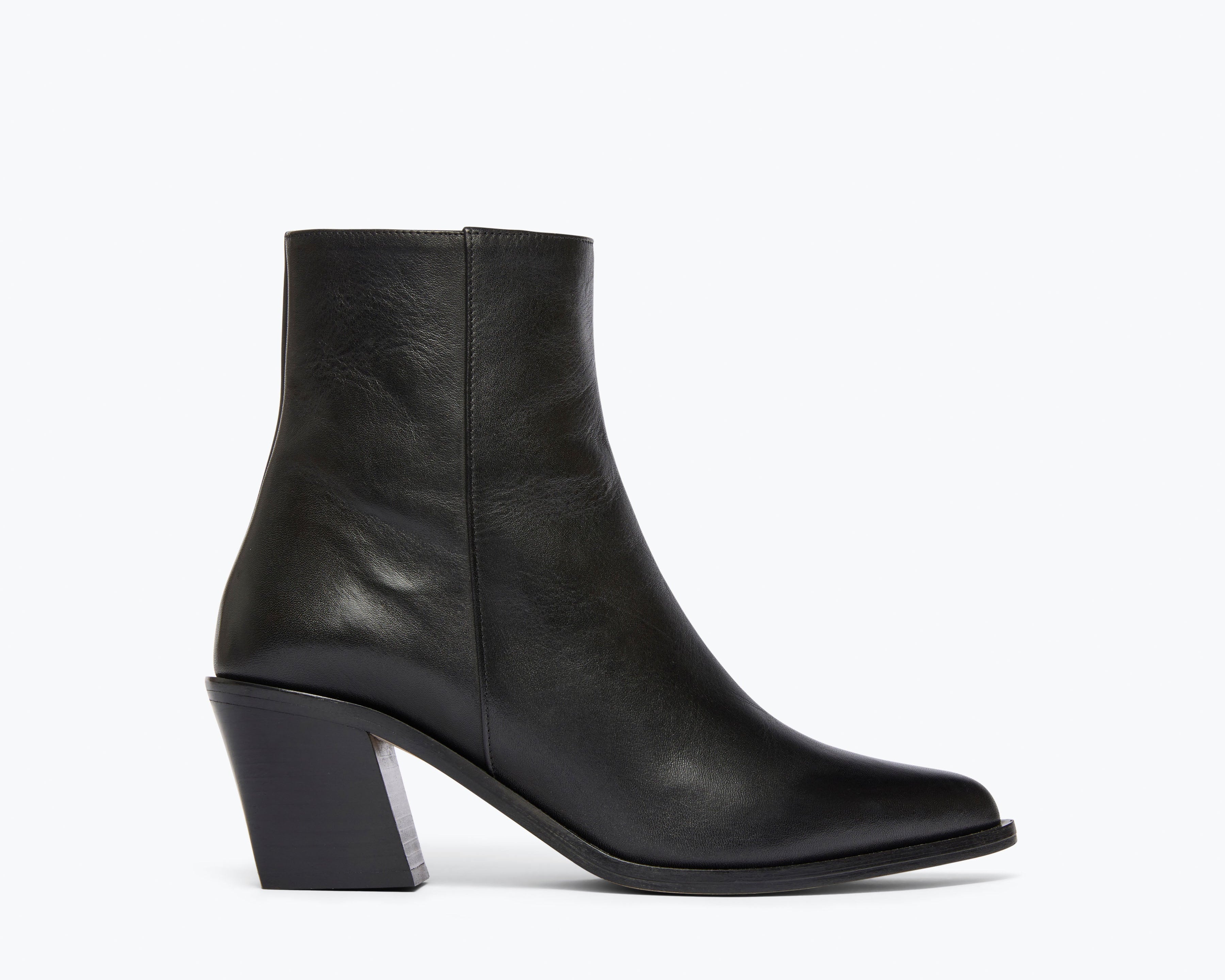 LACEY boot in black calf, front view