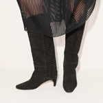 LENNOX WOVEN TALL BOOT, [product-type] - FREDA SALVADOR Power Shoes for Power Women