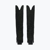 LENNOX WOVEN TALL BOOT, [product-type] - FREDA SALVADOR Power Shoes for Power Women