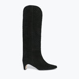 LENNOX WOVEN TALL BOOT, [product-type] - FREDA SALVADOR Power Shoes for Power Women