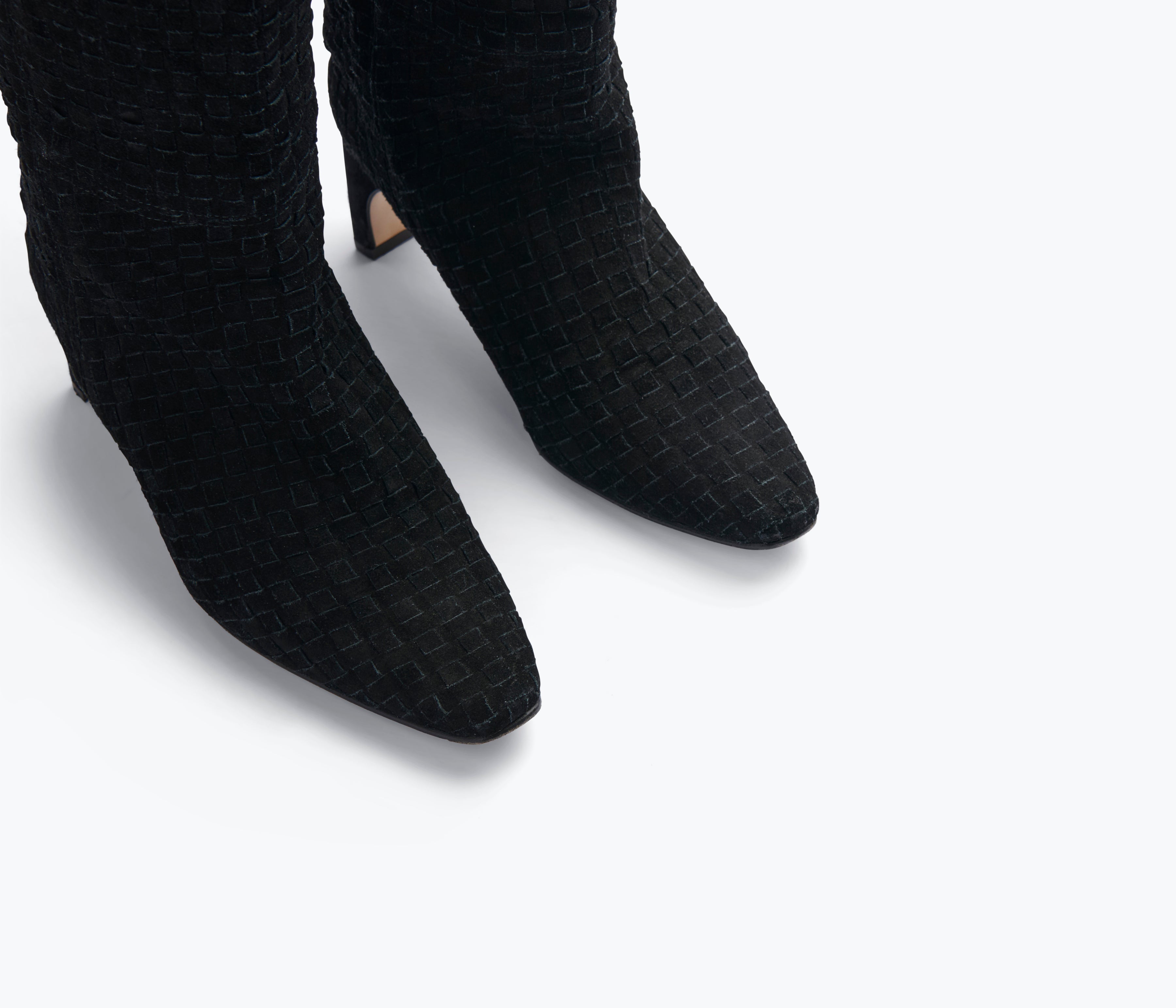 LENNOX WOVEN TALL BOOT, [product-type] - FREDA SALVADOR Power Shoes for Power Women