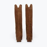 LENNOX WOVEN TALL BOOT, [product-type] - FREDA SALVADOR Power Shoes for Power Women