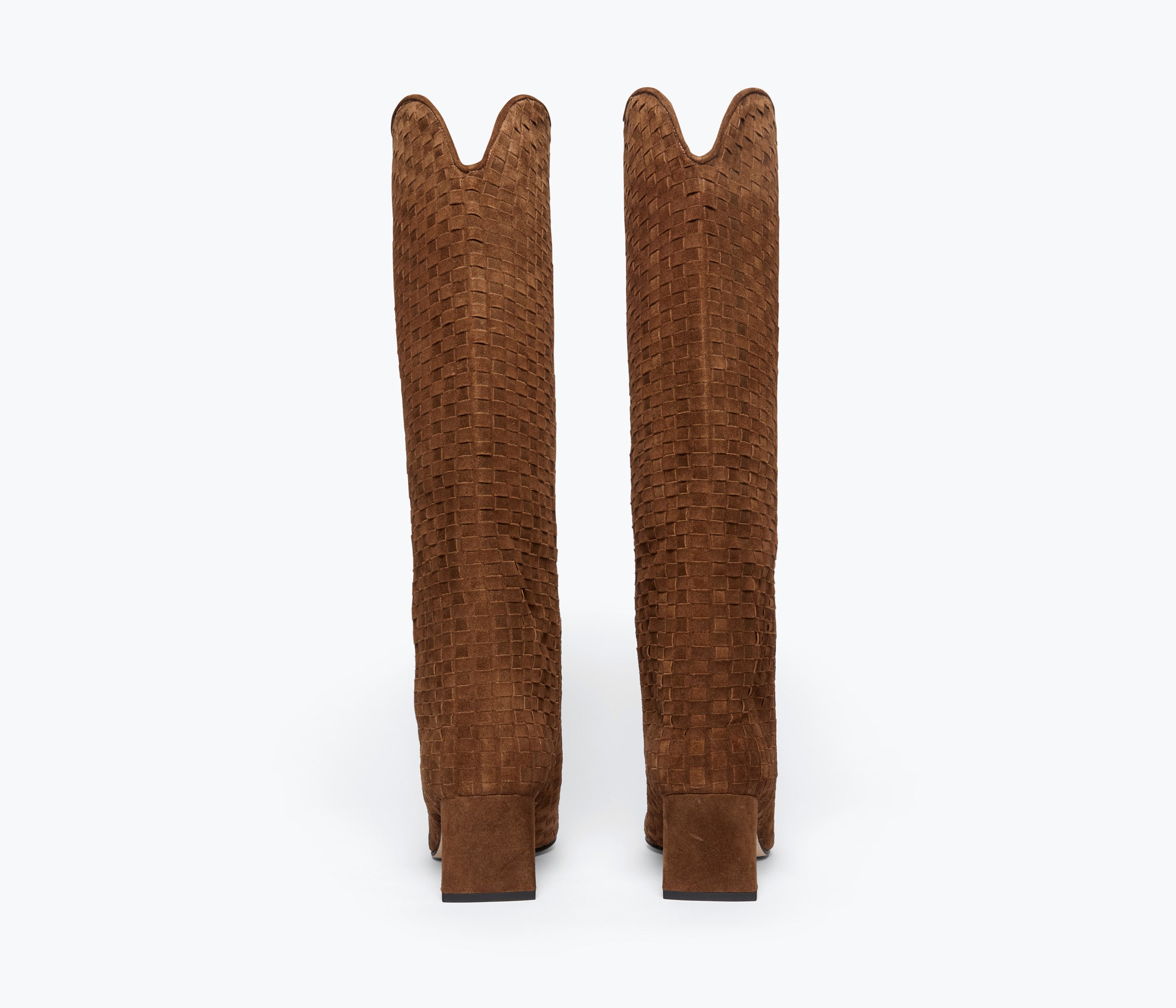 LENNOX WOVEN TALL BOOT, [product-type] - FREDA SALVADOR Power Shoes for Power Women