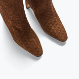 LENNOX WOVEN TALL BOOT, [product-type] - FREDA SALVADOR Power Shoes for Power Women