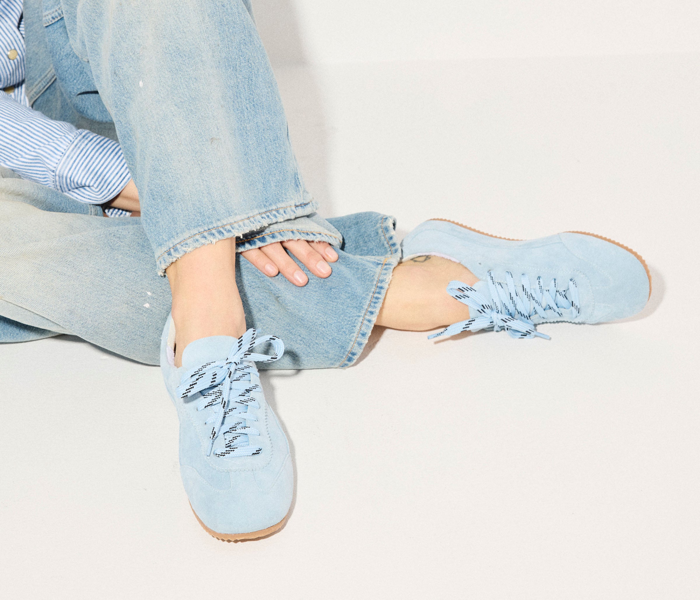 MINNIE - Sky Blue Suede, [product-type] - FREDA SALVADOR Power Shoes for Power Women
