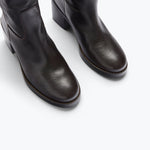 NAN boot in redwood buffalo, detail view