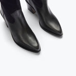 NANCIE boot in navy suede combo, detail view