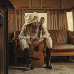 NANCIE boot in sable suede combo, styled on figure