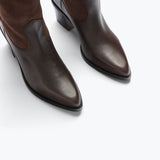 NANCIE boot in sable suede combo, detail view