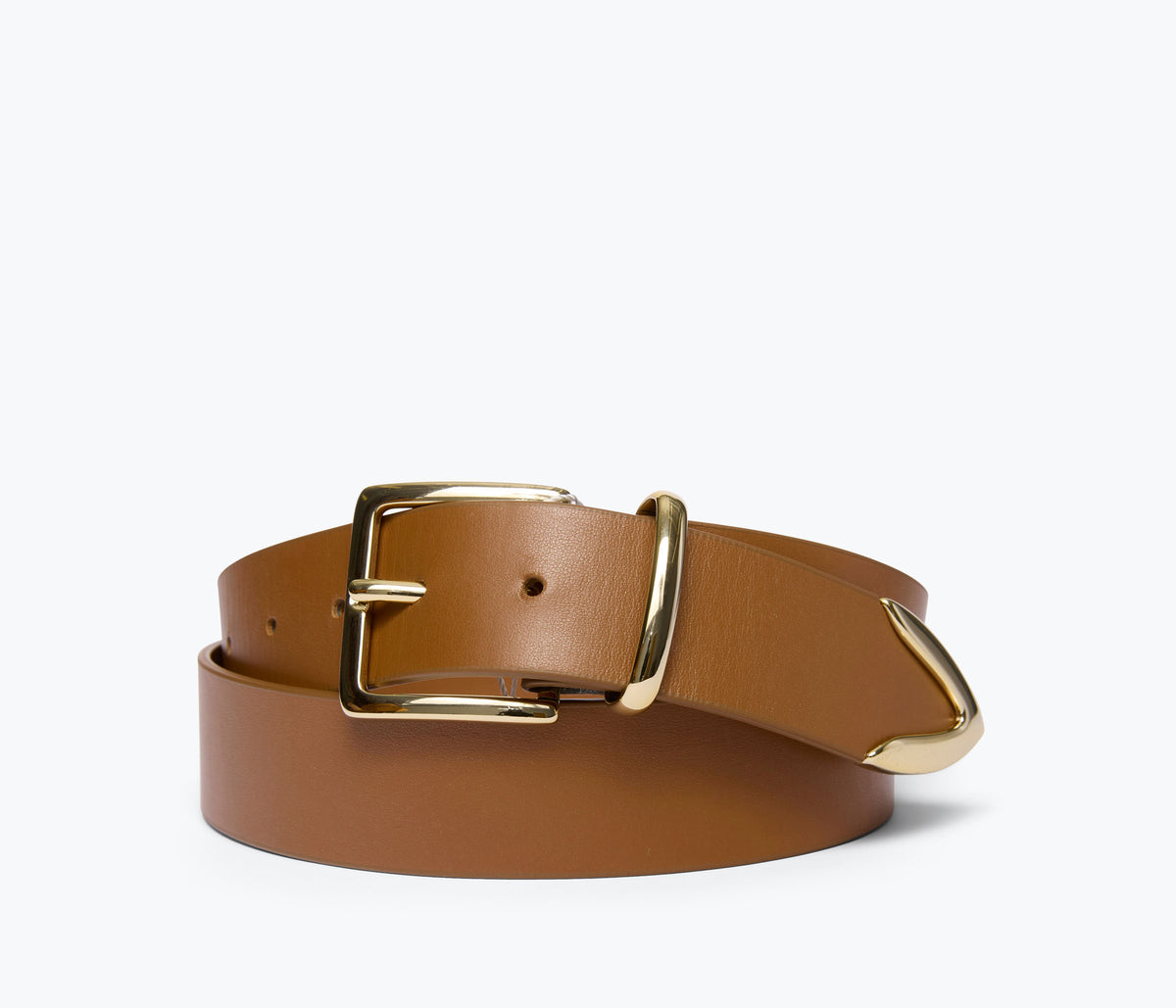 NWT Freda Salvador Randy Belt, black calf with gold hardware, size 0/1 rebecca_black_calf_with_studs_  main image 4