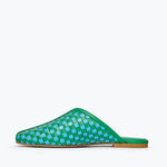 SAANVI WOVEN LEATHER SLIDE, [product-type] - FREDA SALVADOR Power Shoes for Power Women