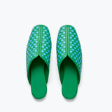 SAANVI WOVEN LEATHER SLIDE, [product-type] - FREDA SALVADOR Power Shoes for Power Women