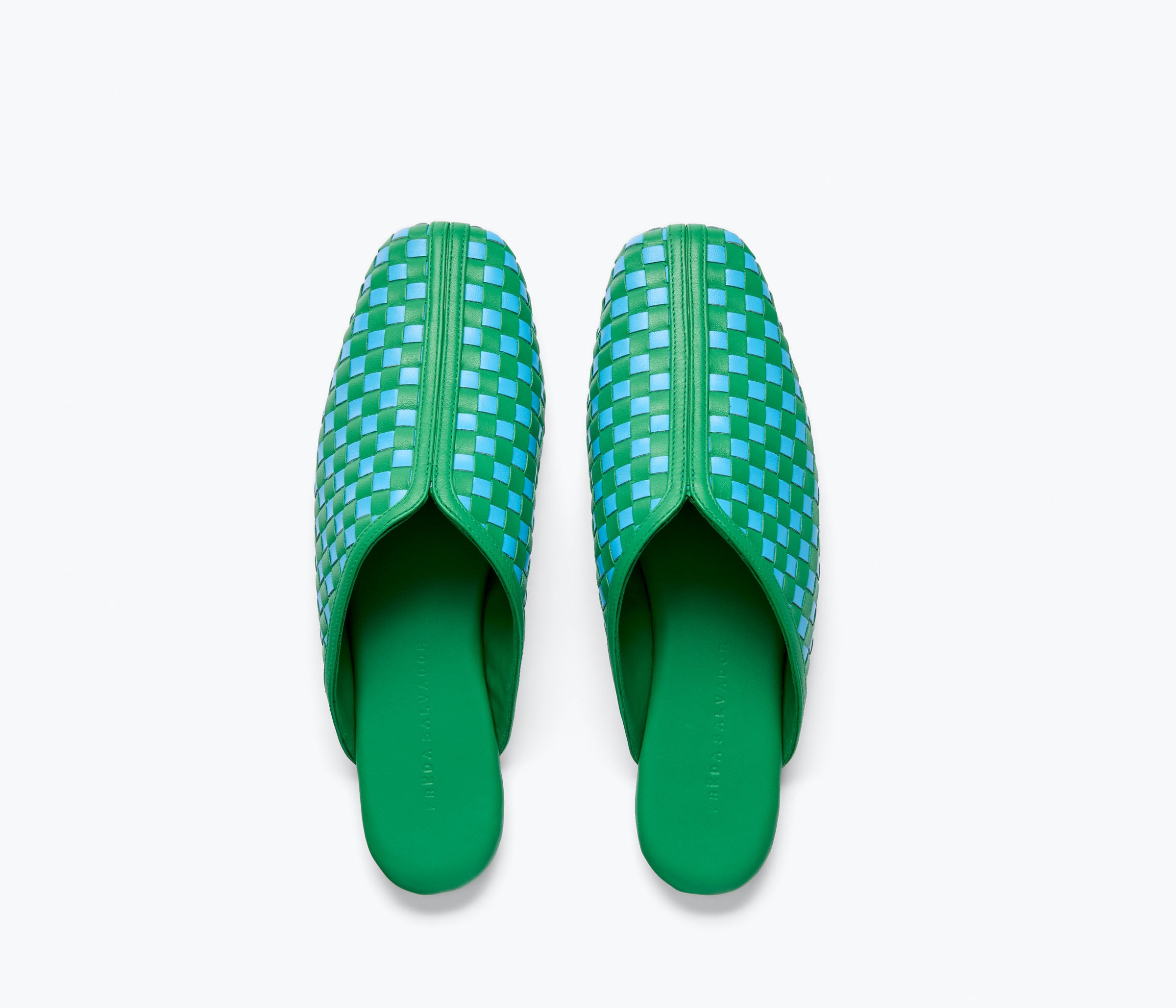 SAANVI WOVEN LEATHER SLIDE, [product-type] - FREDA SALVADOR Power Shoes for Power Women