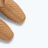 SAANVI WOVEN LEATHER SLIDE, [product-type] - FREDA SALVADOR Power Shoes for Power Women