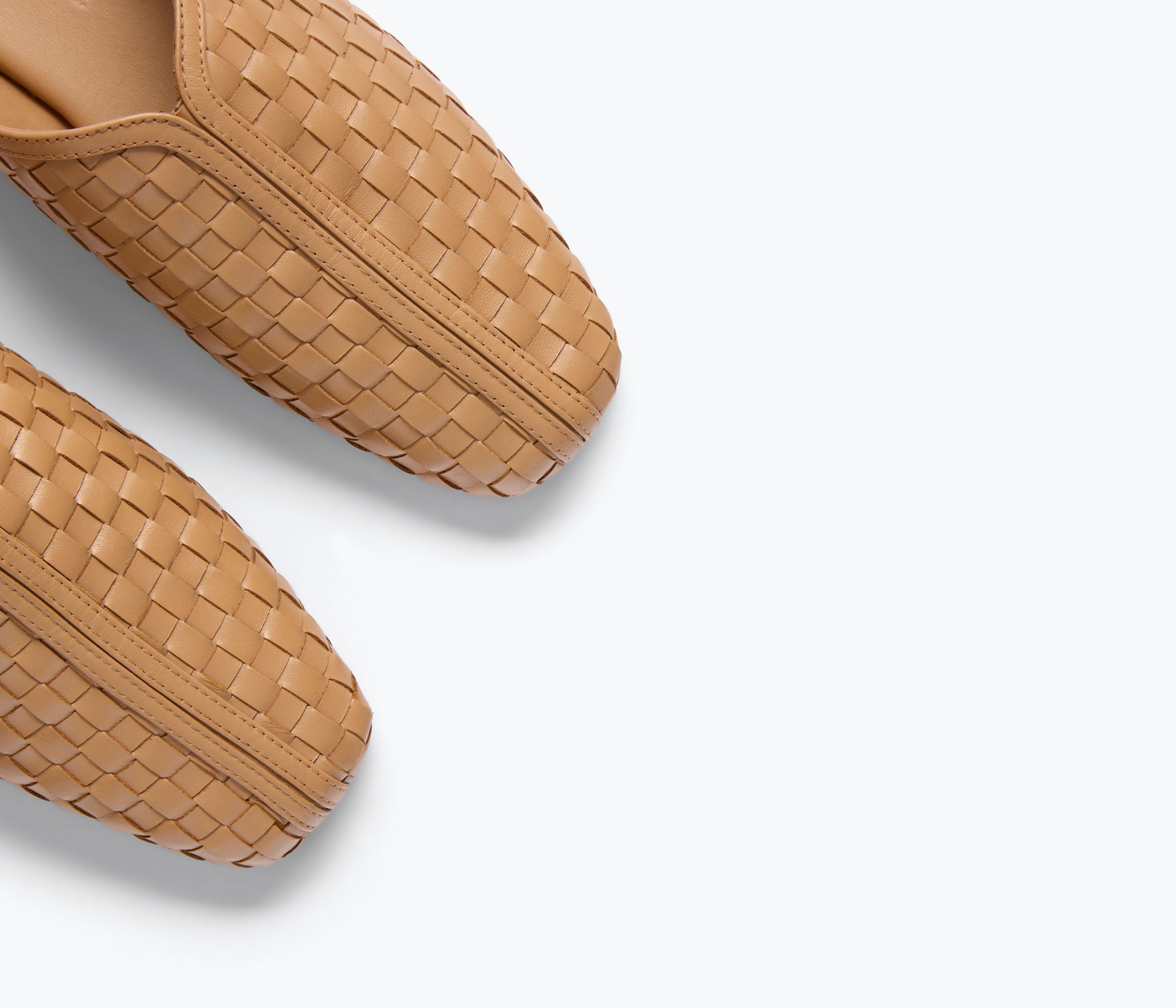 SAANVI WOVEN LEATHER SLIDE, [product-type] - FREDA SALVADOR Power Shoes for Power Women