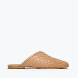 SAANVI WOVEN LEATHER SLIDE, [product-type] - FREDA SALVADOR Power Shoes for Power Women