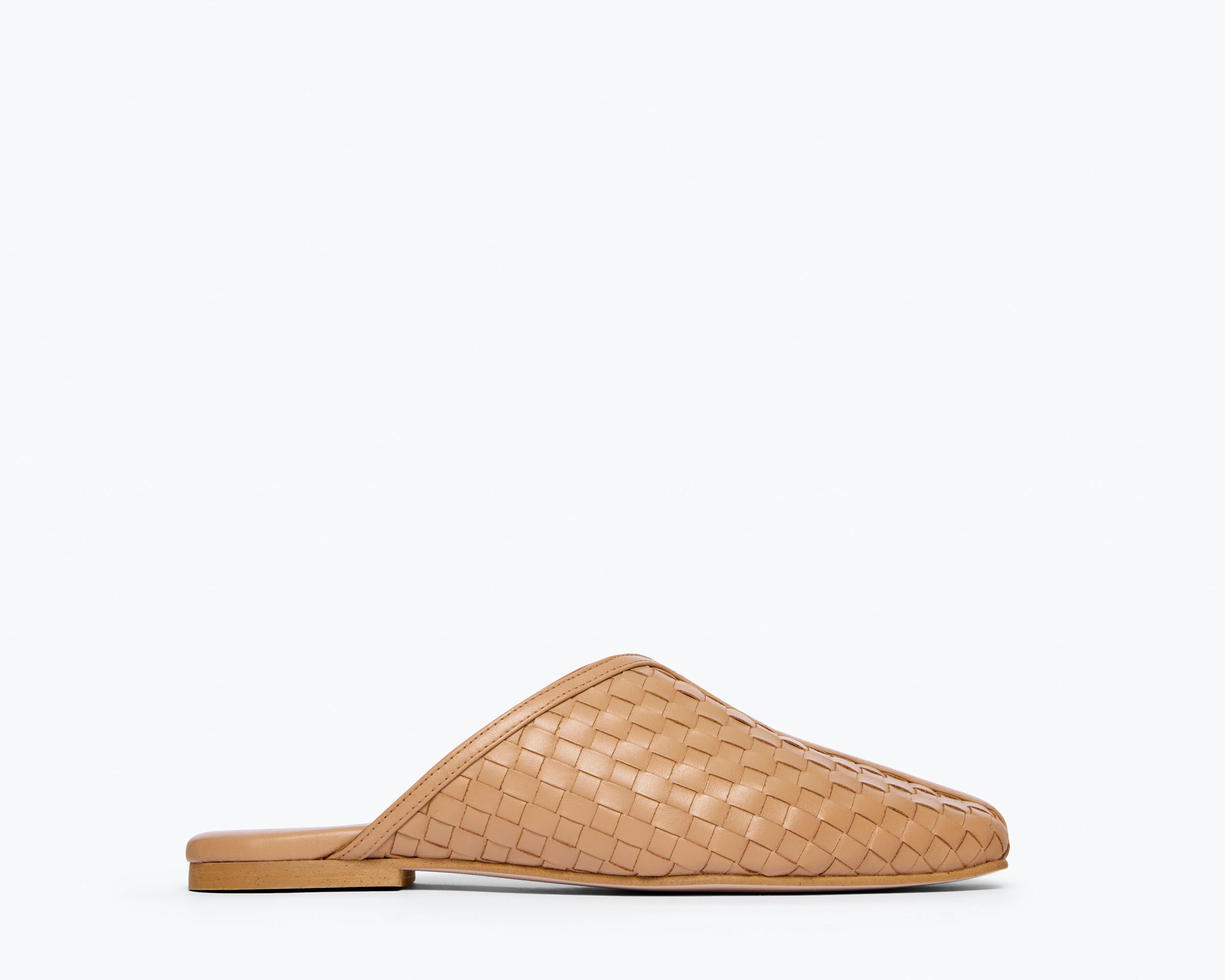 SAANVI WOVEN LEATHER SLIDE, [product-type] - FREDA SALVADOR Power Shoes for Power Women