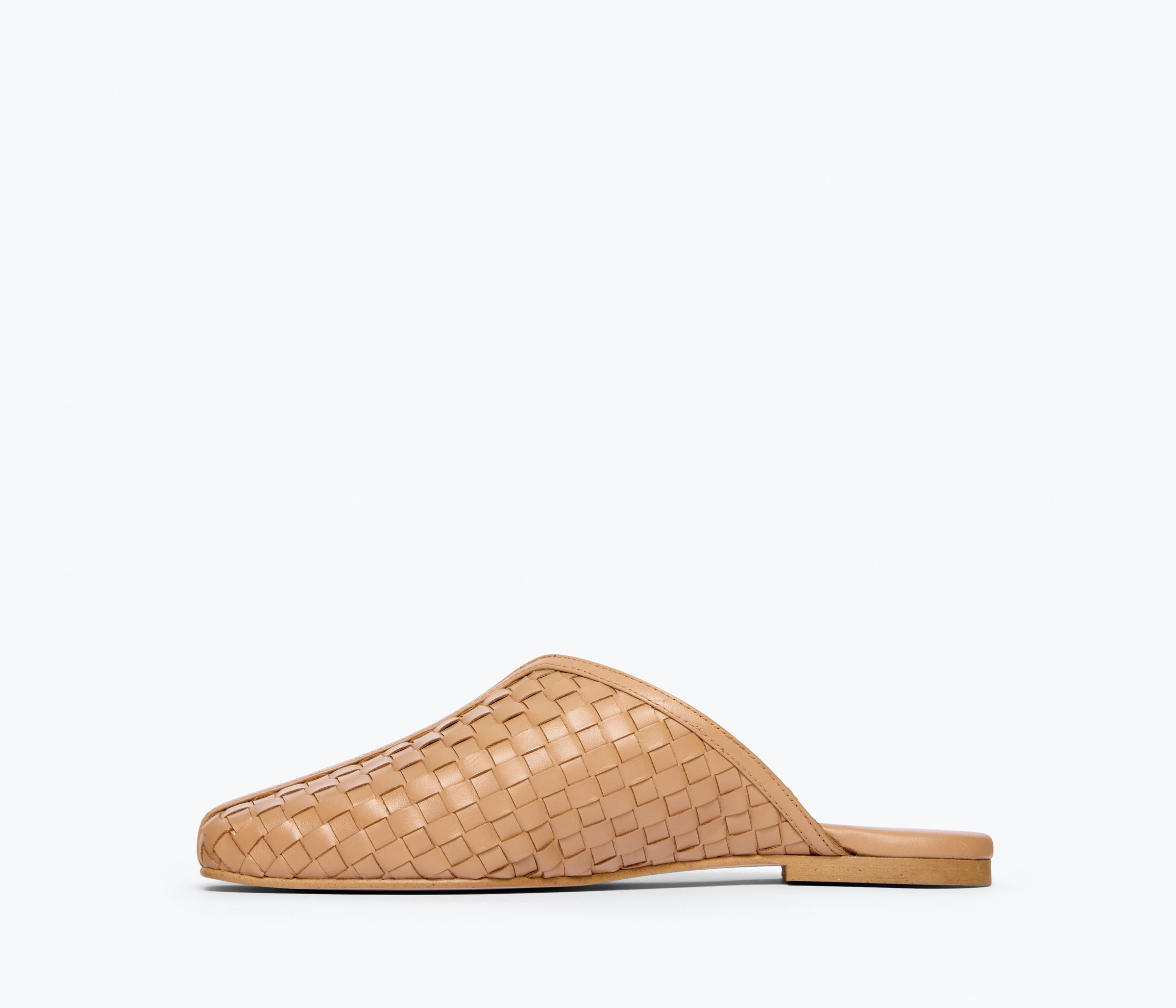 SAANVI WOVEN LEATHER SLIDE, [product-type] - FREDA SALVADOR Power Shoes for Power Women