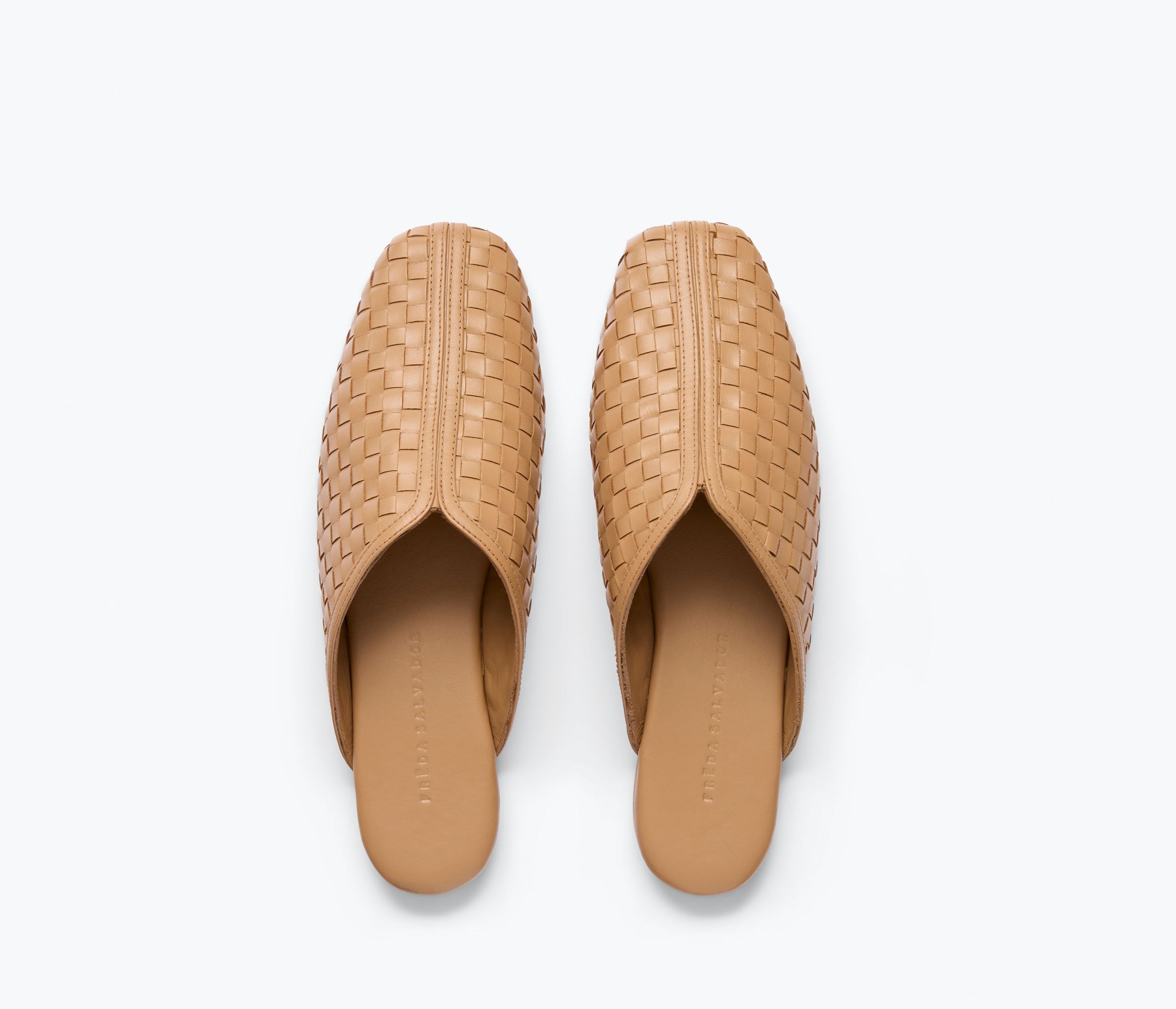 SAANVI WOVEN LEATHER SLIDE, [product-type] - FREDA SALVADOR Power Shoes for Power Women