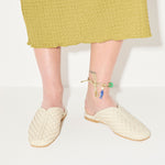 SAANVI WOVEN LEATHER SLIDE, [product-type] - FREDA SALVADOR Power Shoes for Power Women