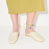 SAANVI WOVEN LEATHER SLIDE, [product-type] - FREDA SALVADOR Power Shoes for Power Women