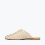 SAANVI WOVEN LEATHER SLIDE, [product-type] - FREDA SALVADOR Power Shoes for Power Women