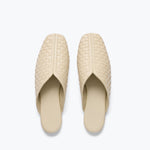 SAANVI WOVEN LEATHER SLIDE, [product-type] - FREDA SALVADOR Power Shoes for Power Women