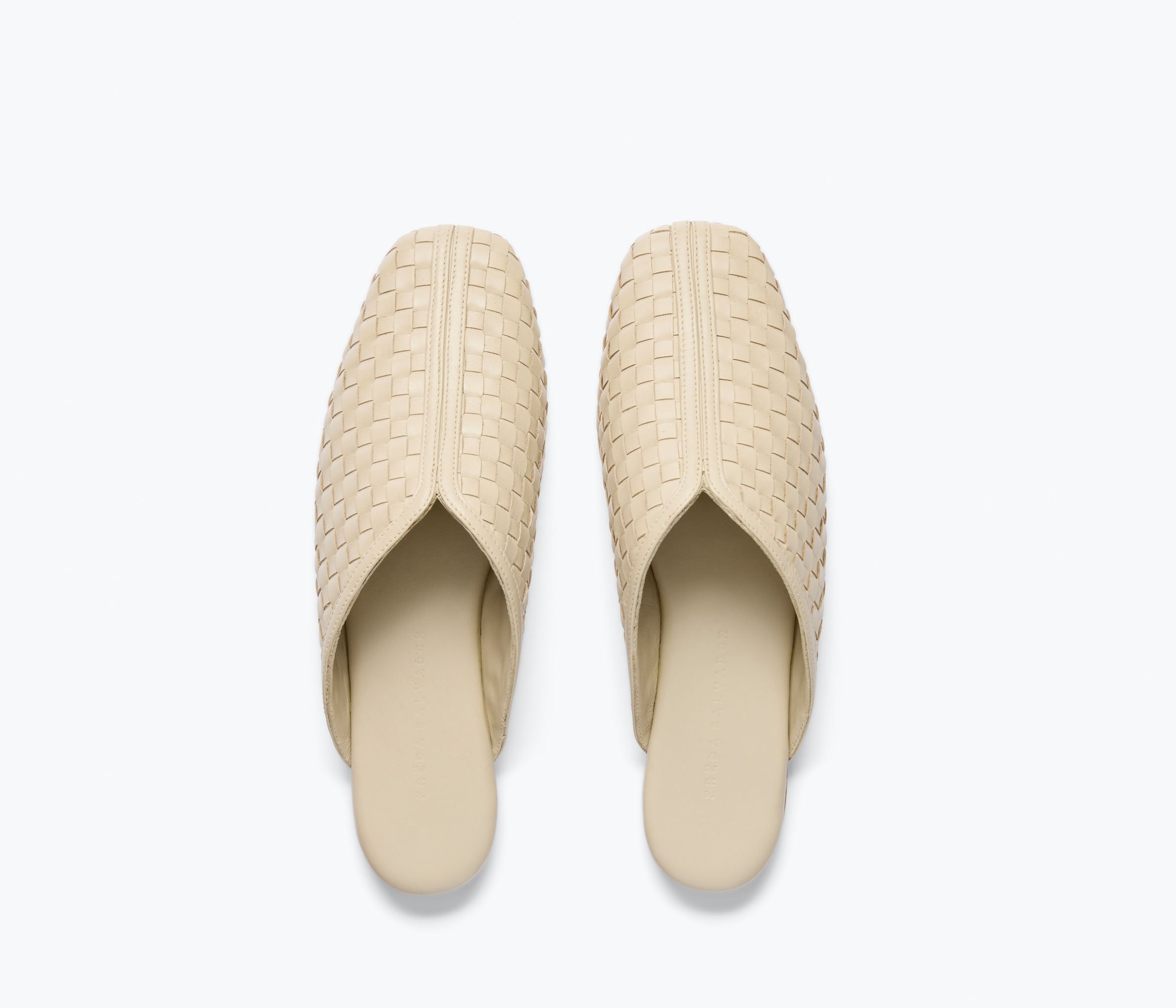 SAANVI WOVEN LEATHER SLIDE, [product-type] - FREDA SALVADOR Power Shoes for Power Women