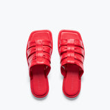 SELENA - Crimson Nappa, [product-type] - FREDA SALVADOR Power Shoes for Power Women