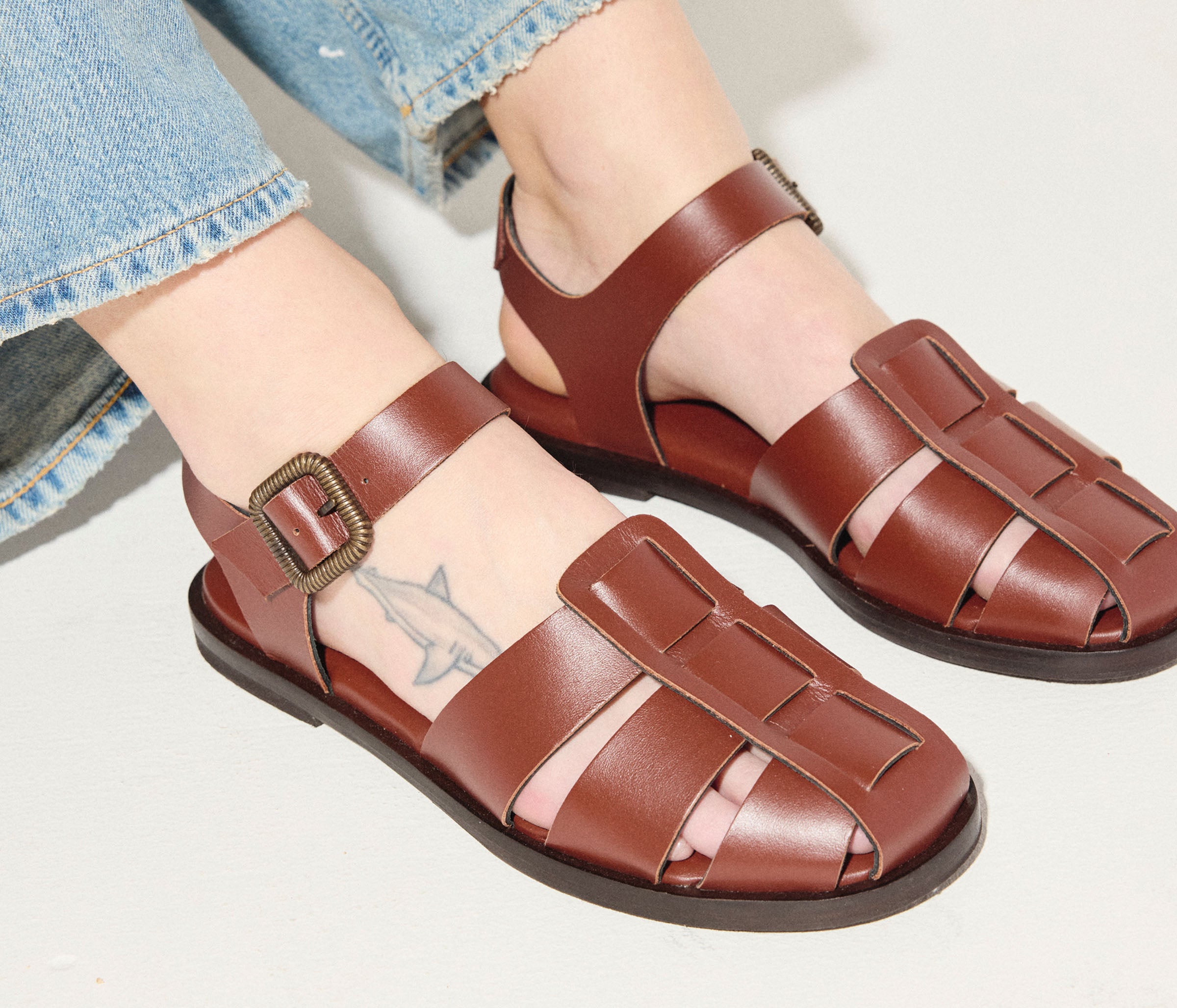 SERA FISHERMAN SANDAL, [product-type] - FREDA SALVADOR Power Shoes for Power Women