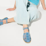 SERA - Denim Mesh, [product-type] - FREDA SALVADOR Power Shoes for Power Women