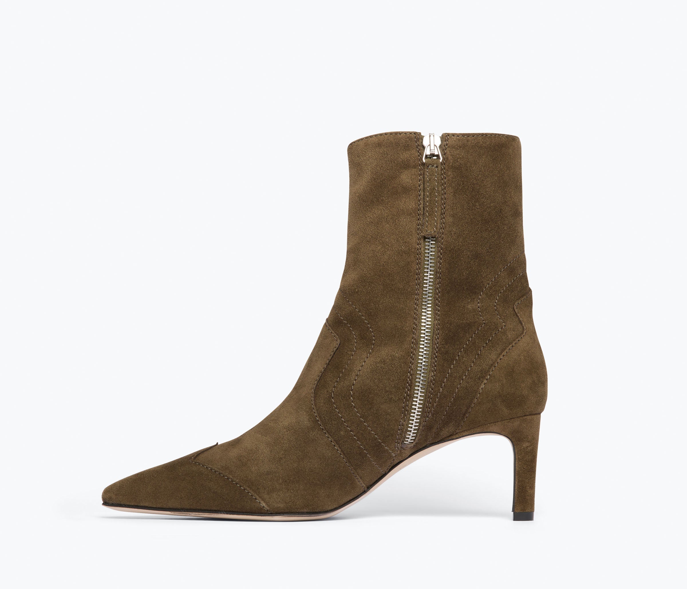 SHAINA boot in Moss Suede, inside view