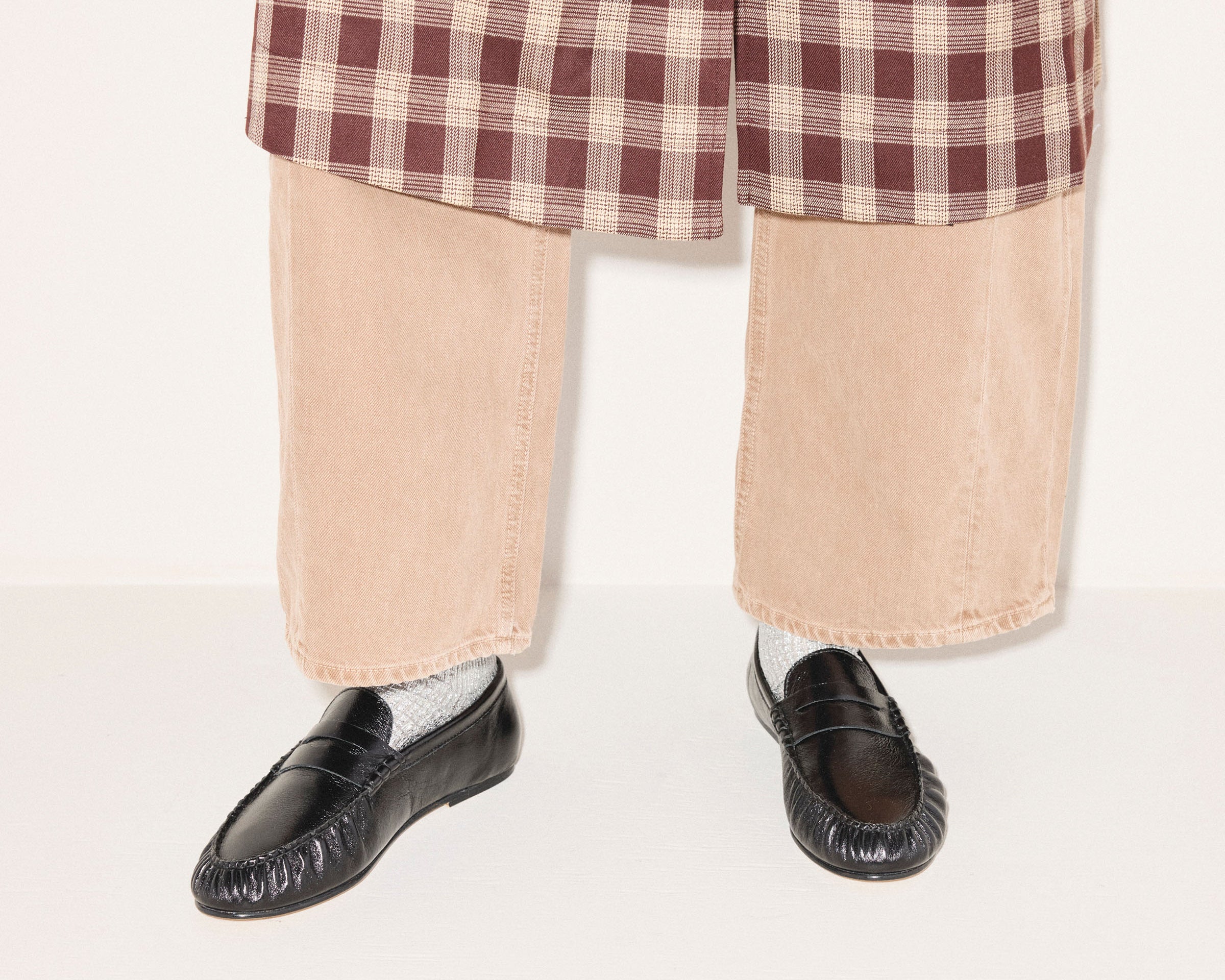 SYDNEY RUCHED PENNY LOAFER, [product-type] - FREDA SALVADOR Power Shoes for Power Women