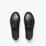 SYDNEY RUCHED PENNY LOAFER, [product-type] - FREDA SALVADOR Power Shoes for Power Women