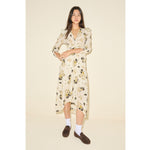 SYDNEY ruched penny loafer in espresso suede, styled on figure