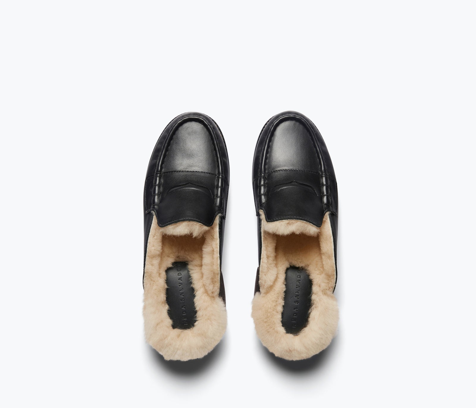 TEMI SHEARLING PENNY LOAFER MULE | FREDA SALVADOR