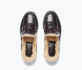 TEMI SHEARLING PENNY LOAFER MULE