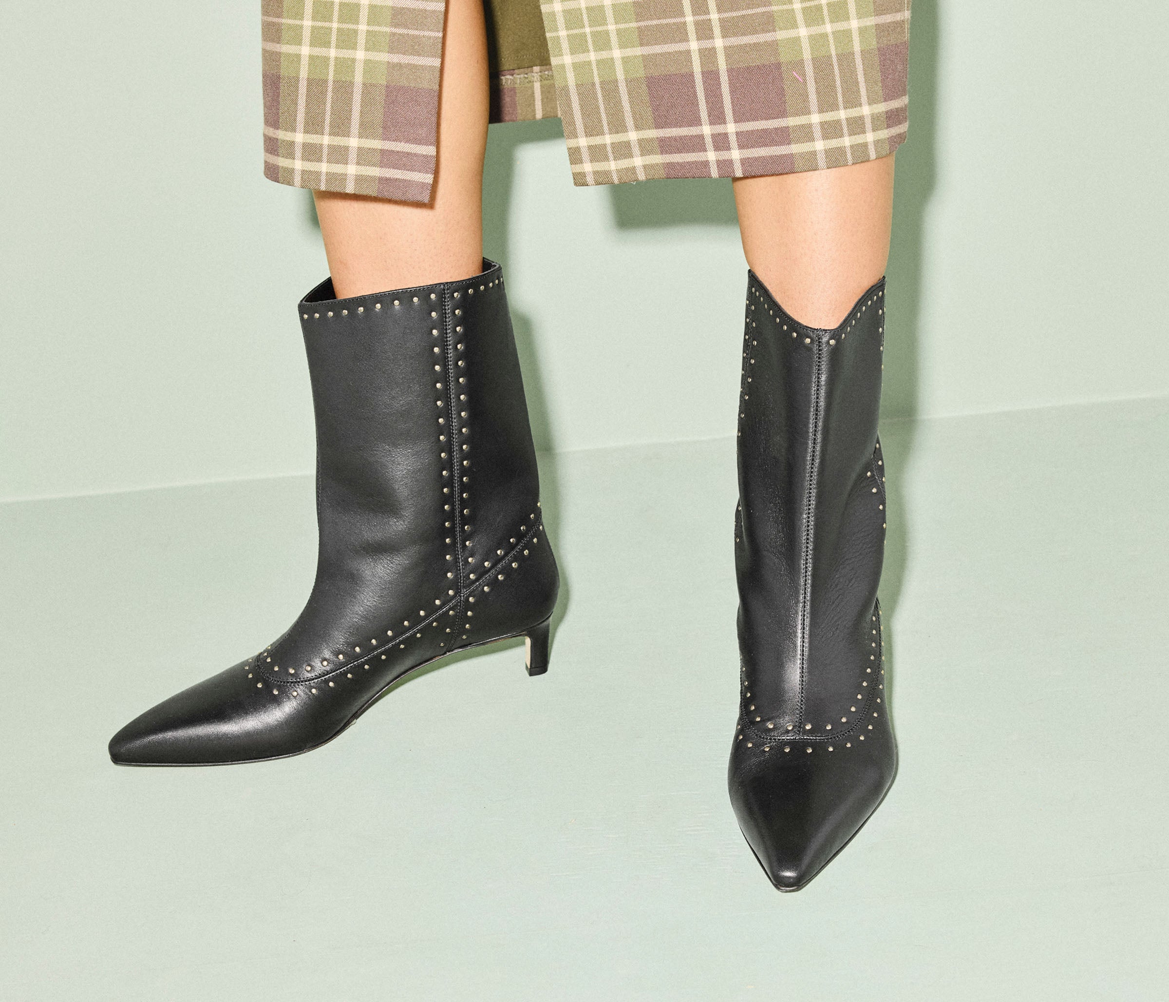 TRICIA STUDDED BOOT, [product-type] - FREDA SALVADOR Power Shoes for Power Women
