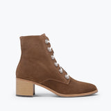 FRĒDA SALVADOR ACE lace-up boot with sturdy leather construction and chunky sole, styled for casual or rugged wear.