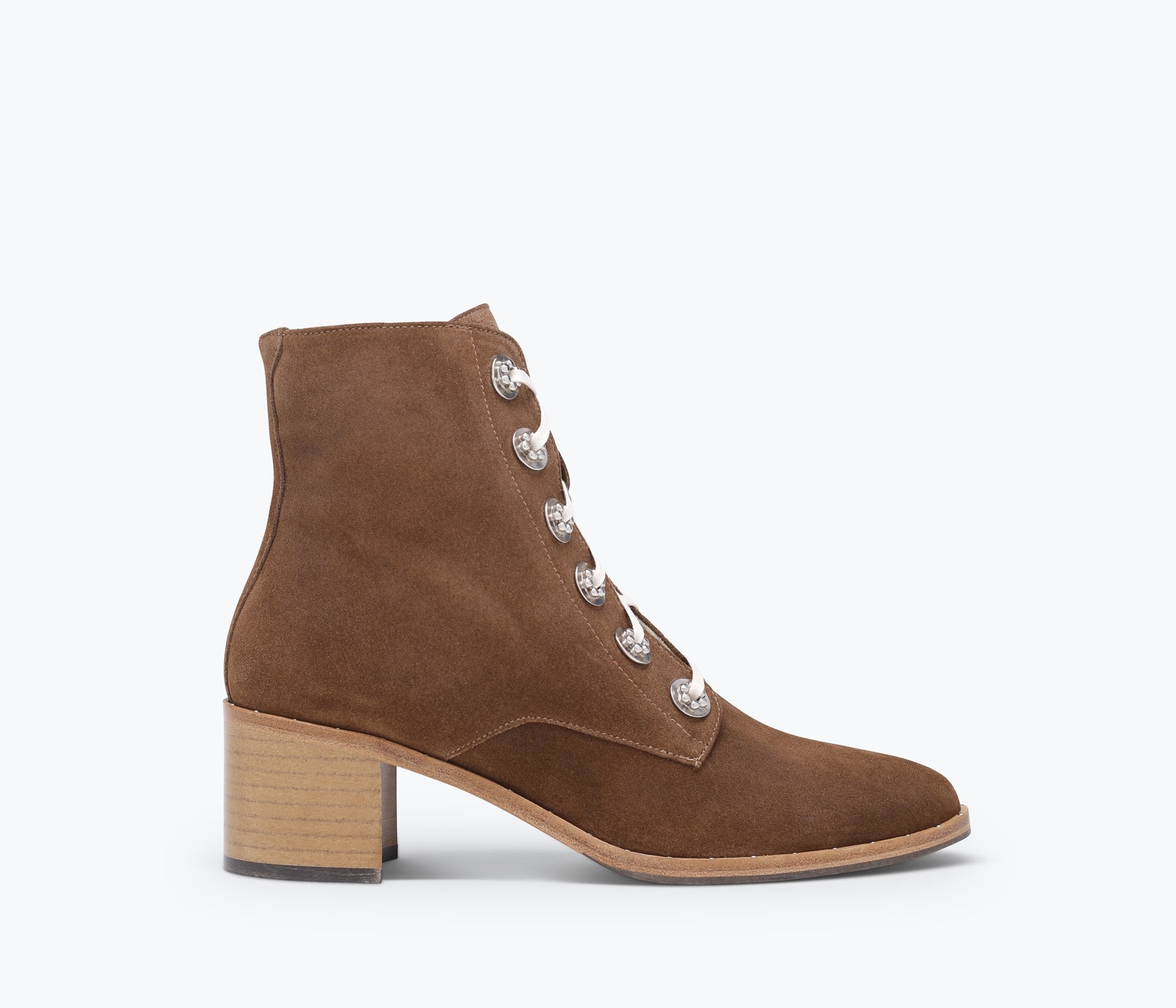 FRĒDA SALVADOR ACE lace-up boot with sturdy leather construction and chunky sole, styled for casual or rugged wear.