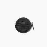 Freda Salvador JO Small Circle Pouch bag with back view, compact SLG design in smooth material, featuring a circular shape and subtle branding.