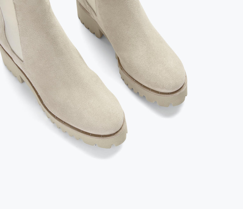 SAM X FREDA BROOKE - Bone Suede Water Resistant, [product-type] - FREDA SALVADOR Power Shoes for Power Women