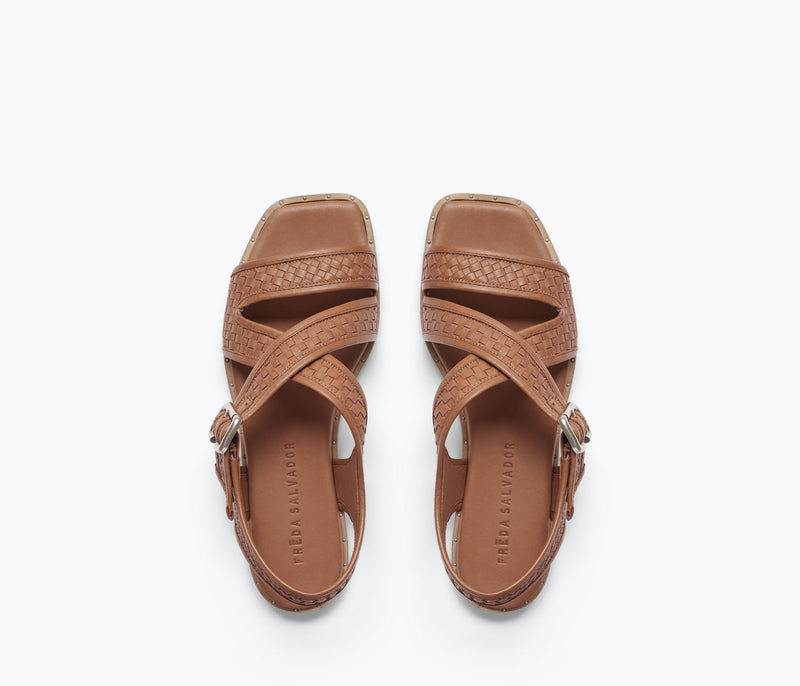 CAMILLE WOVEN SANDAL, [product-type] - FREDA SALVADOR Power Shoes for Power Women