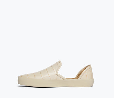 EDDY - Sand Embossed Croc, [product-type] - FREDA SALVADOR Power Shoes for Power Women