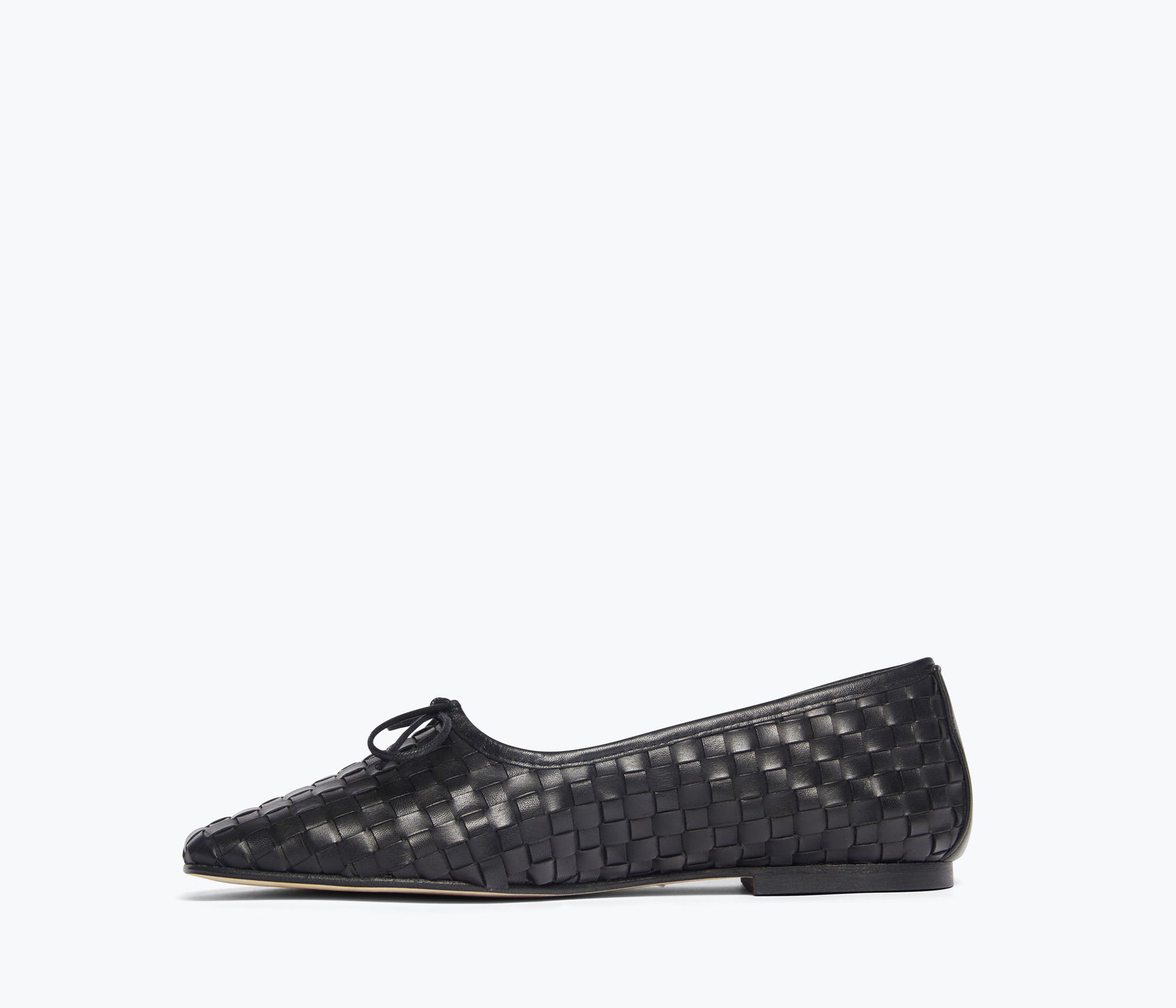 Jada Square Toe Ballet Flat in Silver