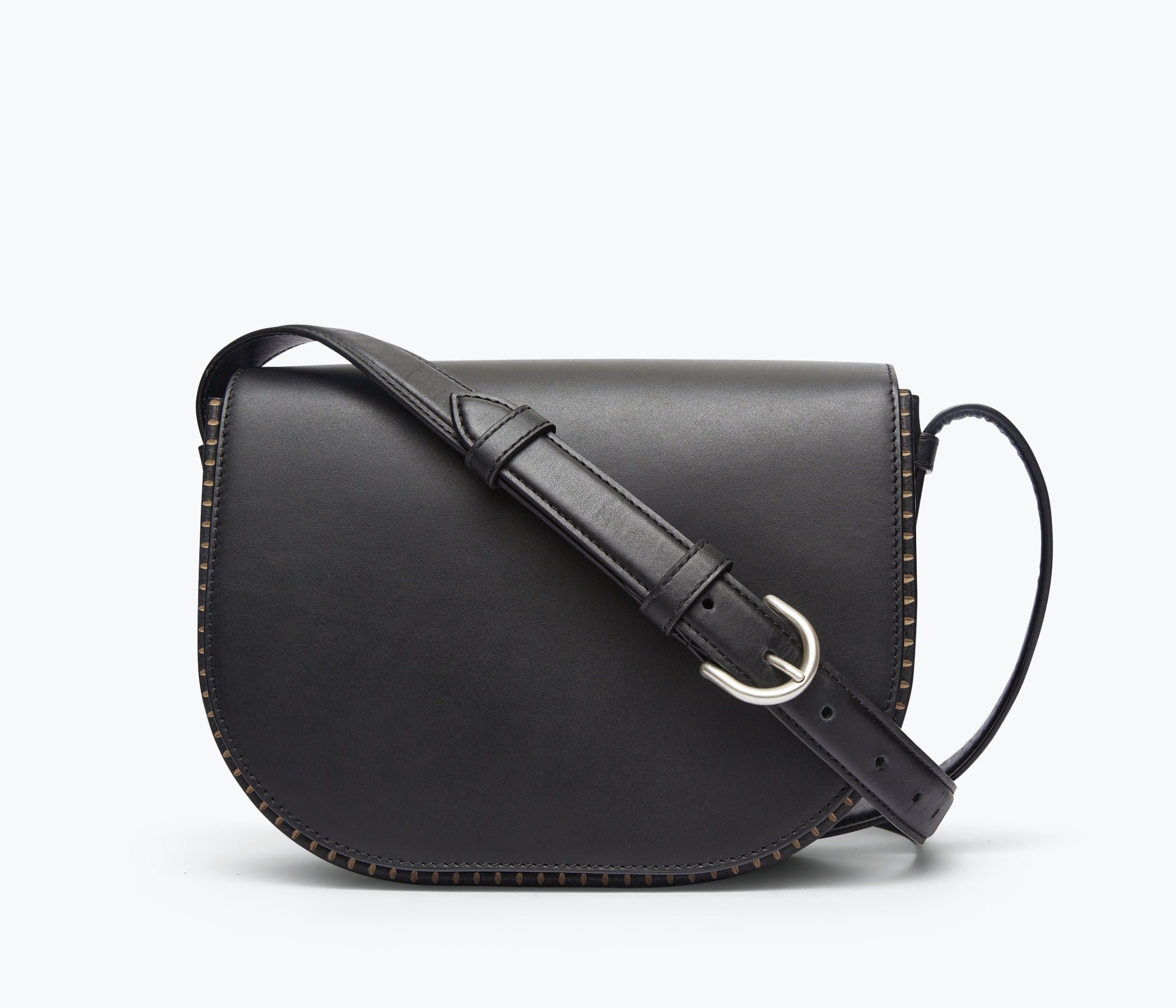 Saddle Bag Italian Leather Crossbody Bag Shoulder Bag Small Front