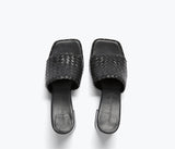 ROSIE - Black Closed Woven Calf, [product-type] - FREDA SALVADOR Power Shoes for Power Women